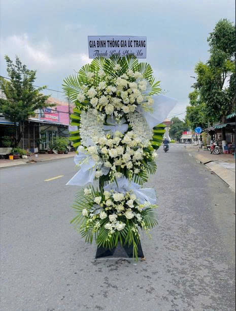Hoa Viếng Hai Tầng LV 004